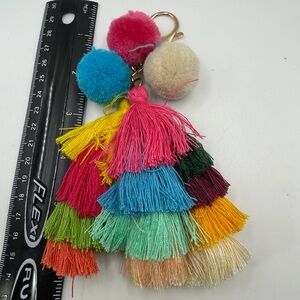 Multicolor Tassel Keychain